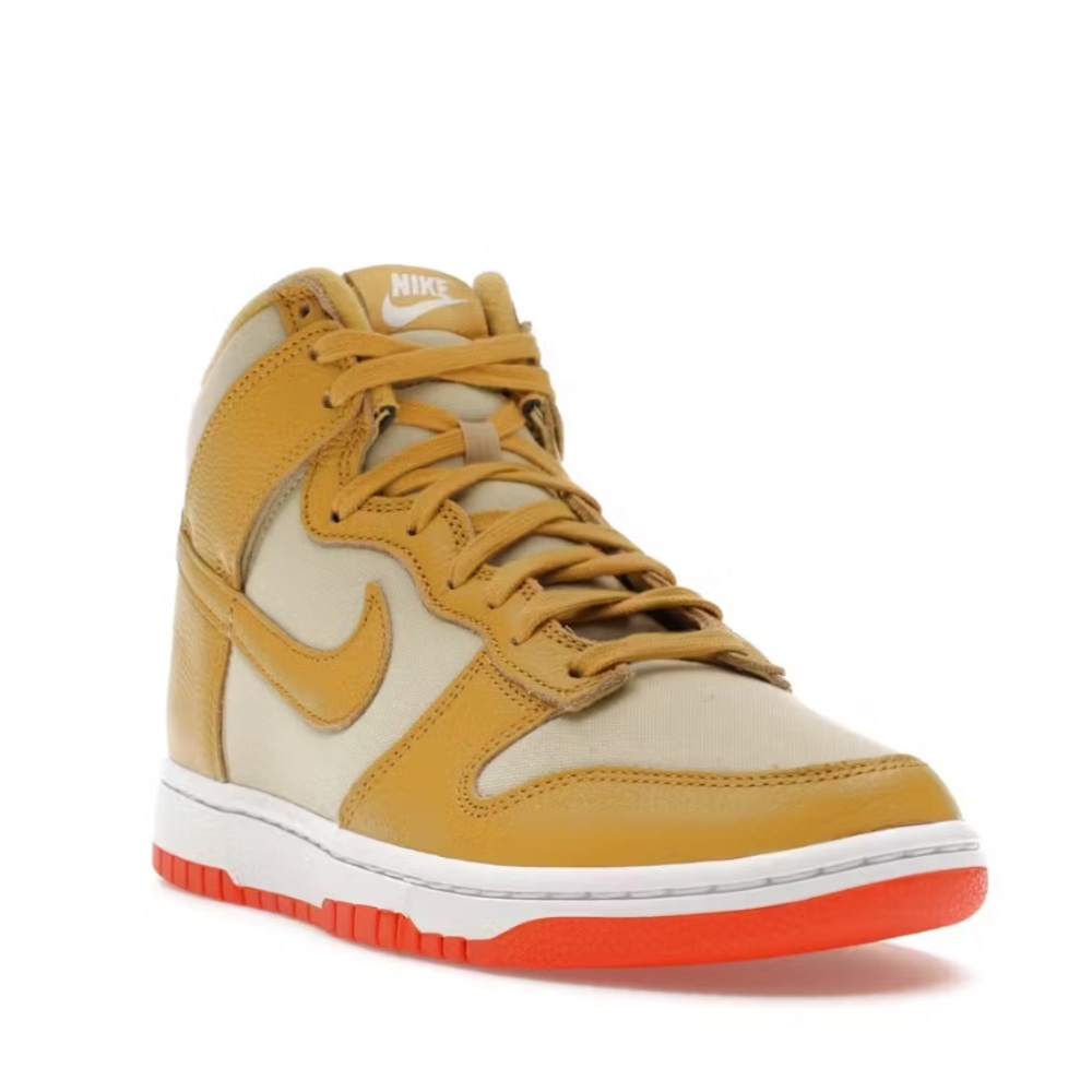 Nike Dunk HI Retro PRM - Wheat Gold/Team Gold - Men’s 10 Women’s 11.5